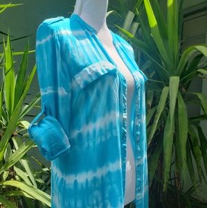 Tie dye Calvin Klein blouse